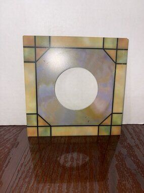 Danbury Mint Stained Glass Style Replacement Top Clock Panel 7 X 7